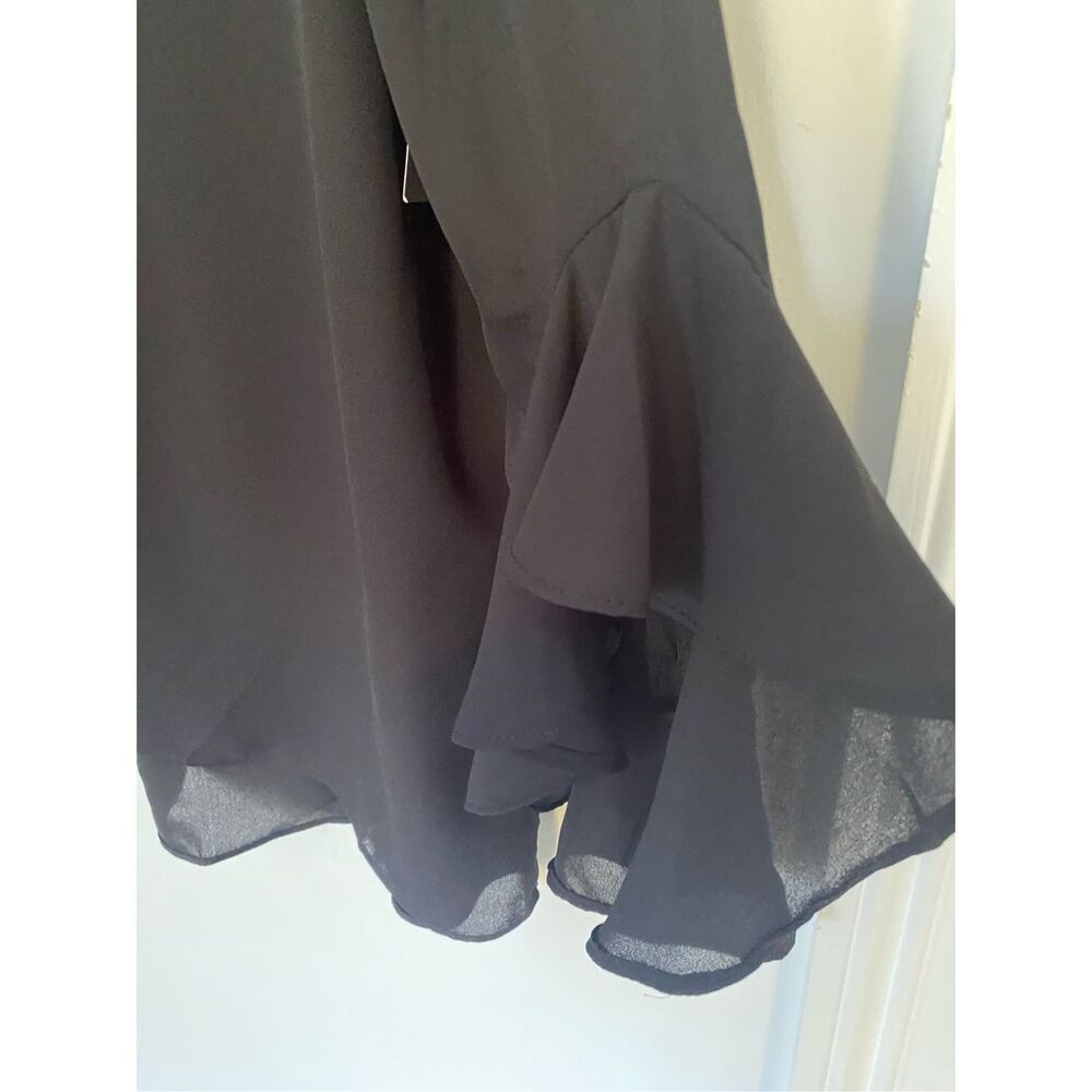 New Vince Camuto Black V Neck 4/4 Sleeve Top Sz M - Picture 10 of 12